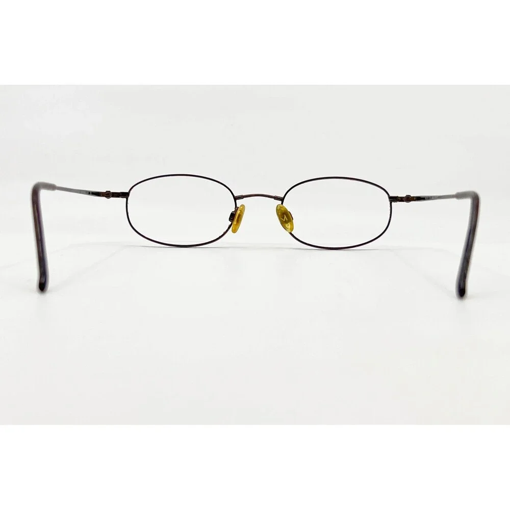 Savile Row Eyeglasses Frames Unisex Brown Oval Full Rim 44-20-135